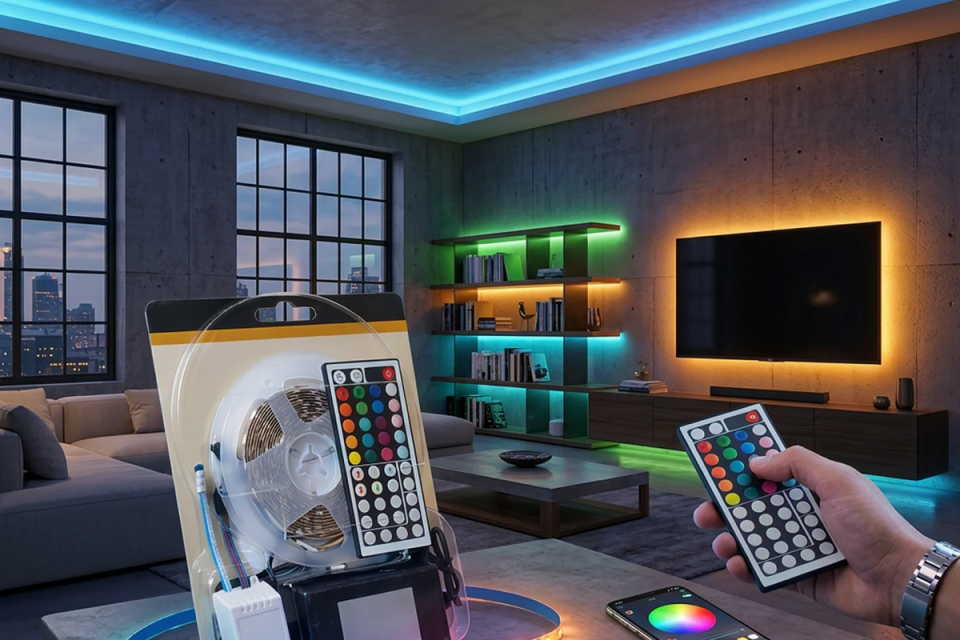CATA CT-4558 RGB Şerit LED Seti 220v 352 Renk + Trafo + Kumanda