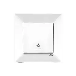 Viko Karre/Meridian Beyaz Işıklı Light Mekanizma (Çerçeve Hariç) 90967014