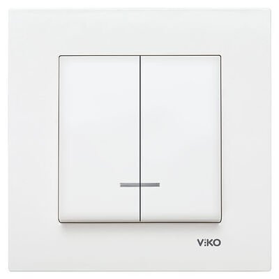 Viko Karre/Meridian Beyaz Işıklı Komütatör Mekanizma (Çerçeve Hariç) 90967050