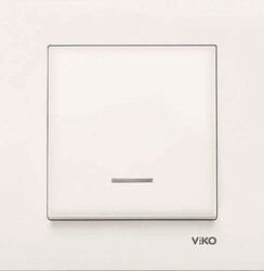 Viko Karre/Meridian Krem Işıklı Anahtar Mekanizma (Çerçeve Hariç) 90967219