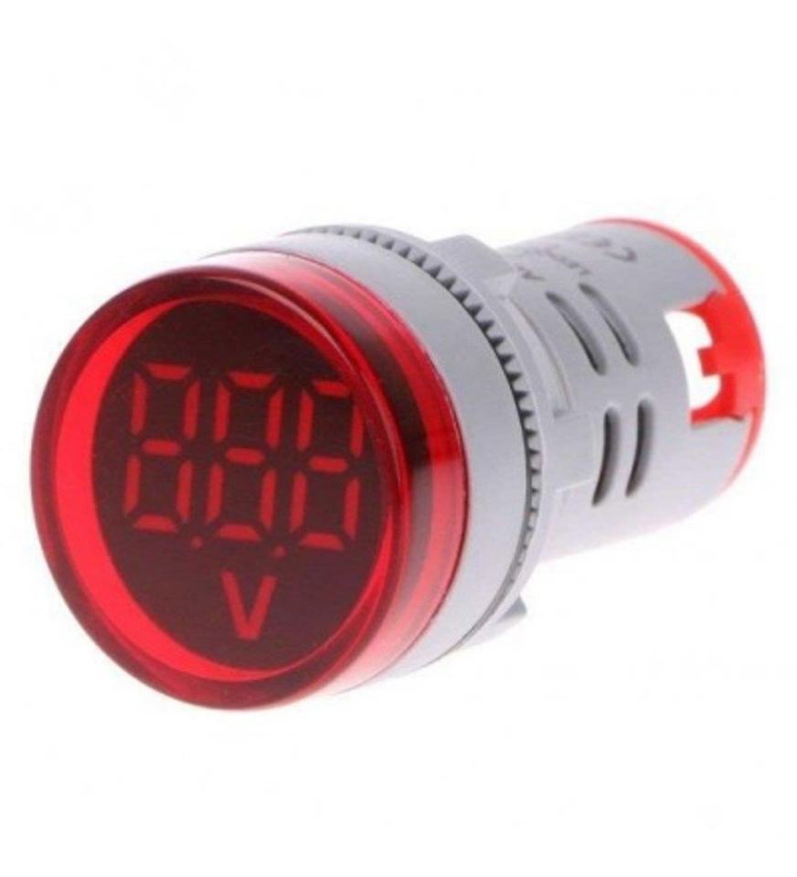 Mutlusan 22MM Voltmetre Plastik LED Göstergeli 20-500V AC Kırmızı 999 999 995000