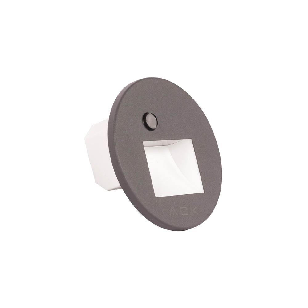 ACK AH07-02693 Sensörlü Merdiven Armatürü CCT Gri Kare Çerçeve