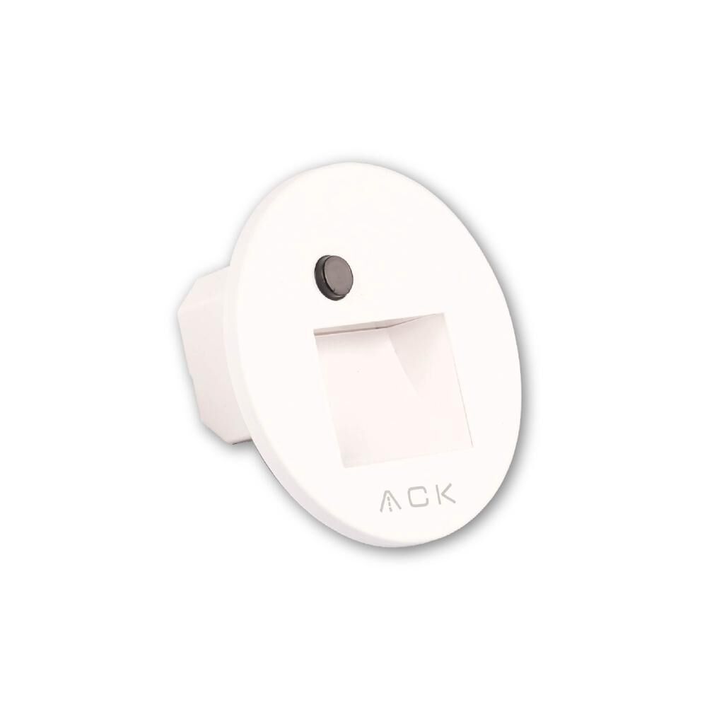 ACK AH07-02690 Sensörlü Merdiven Armatürü CCT Beyaz Kare Çerçeve