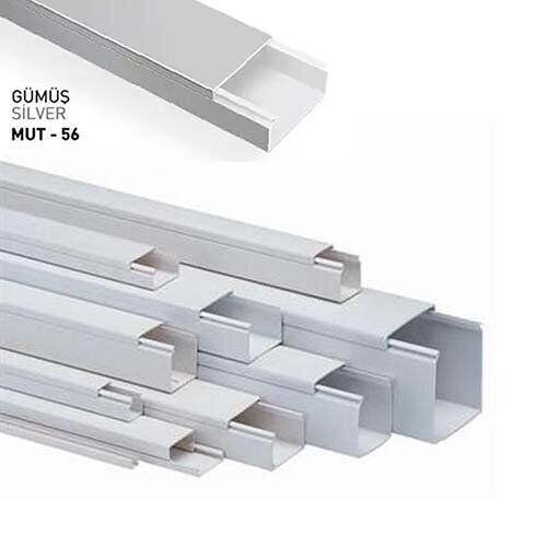 Mutlusan 25X16 Kablo Kanalı (Metalik Gri) Sidem 001 007 025016 2056