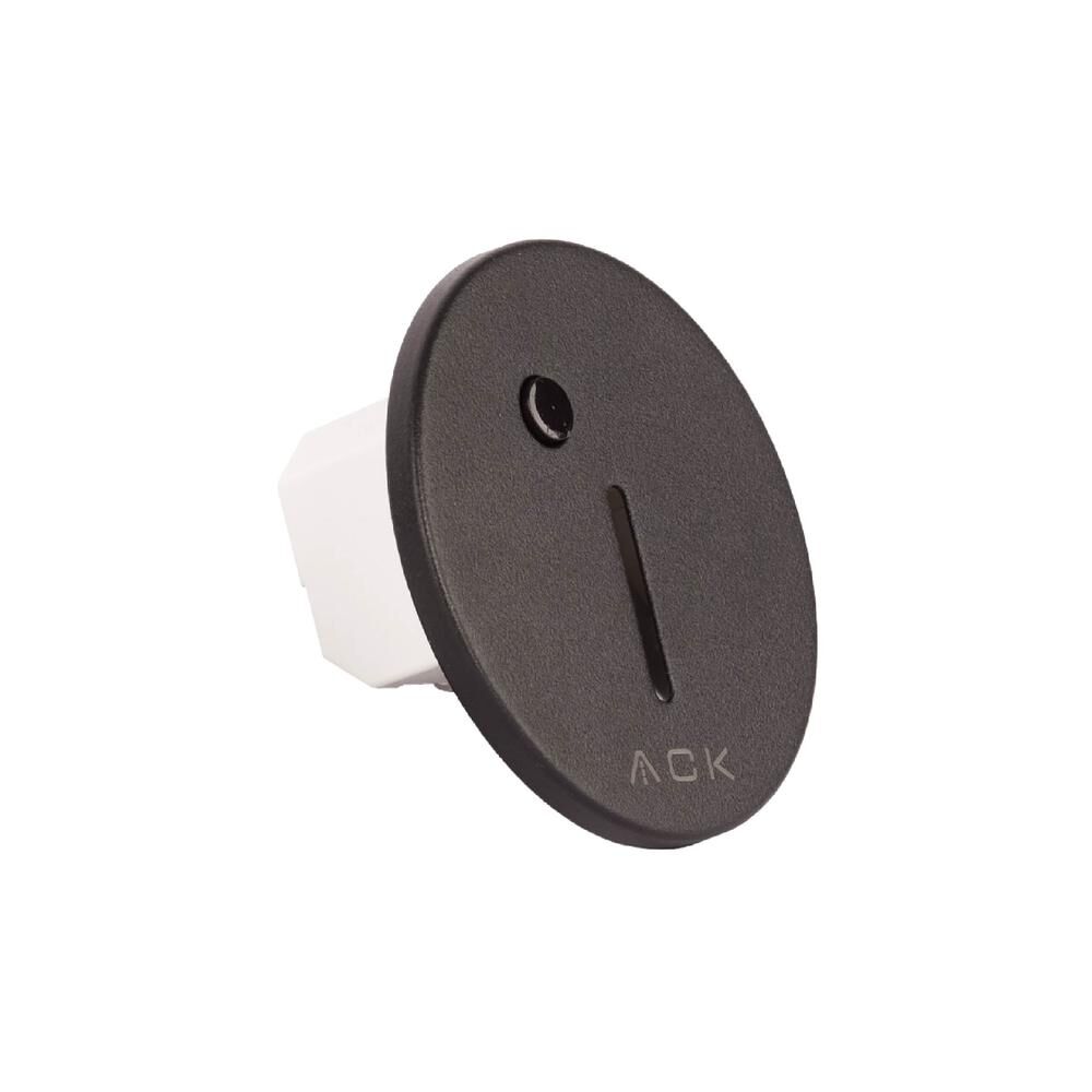 ACK AH07-02591 Sensörlü Merdiven Armatürü CCT Siyah Yuvarlak Dik Çerçeve