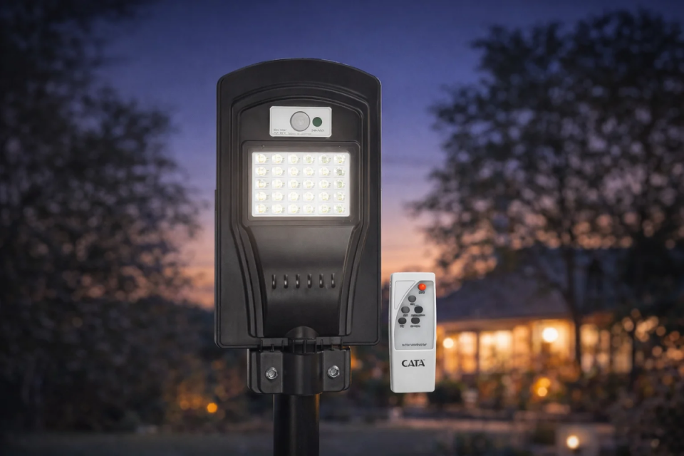 CATA CT-4690 30w SOLAR LED Sokak Armatür Beyaz Işık