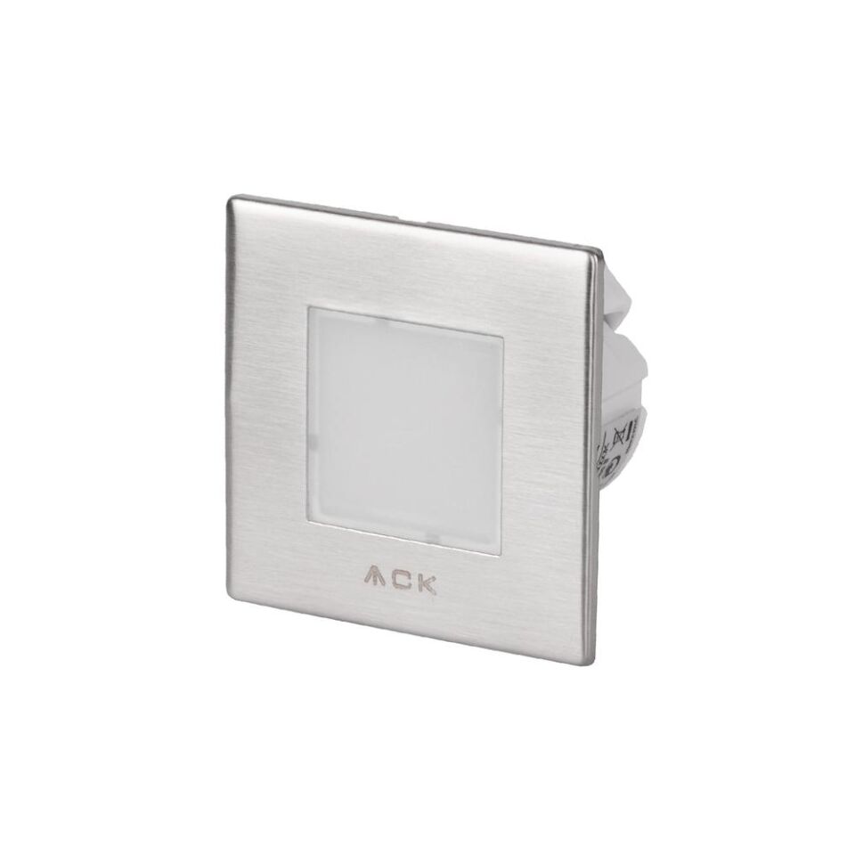 ACK AH07-00964 LED 1,5W Mavi Işık 7,75cm x 7,75cm x 5,3cm Merdiven-Duvar Armatürü