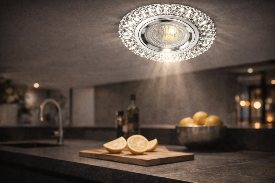 CATA CT-6583 Hanımeli Cam Spot LED Çerçeveli (Ampul ve Duy Hariç)