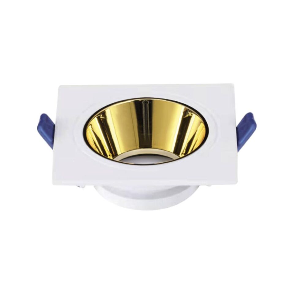 ACK AH03-08020 Beyaz Gold Metal Gövde Sıva Altı Spot Kasası