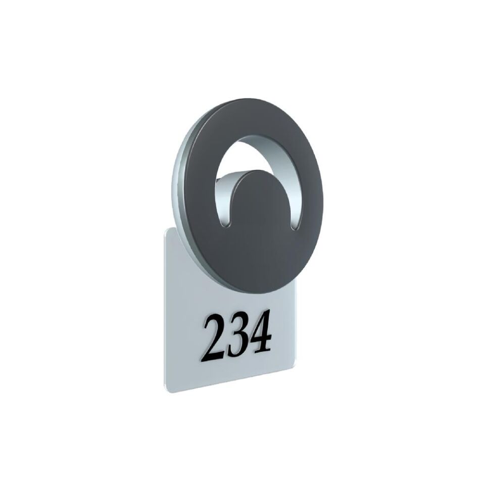 ACK AG44-01002 12 Watt 3000K Gün Işığı Capella A Alüminyum Kapı Numaratörü