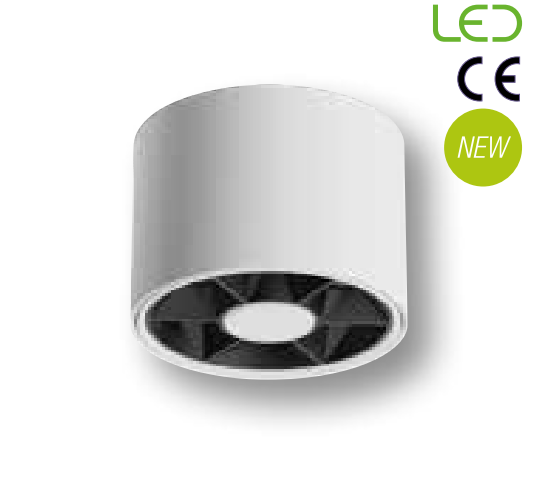 Jupiter LC500 B&S  3000K 7W Beyaz&Siyah Led Tavan Armatürü
