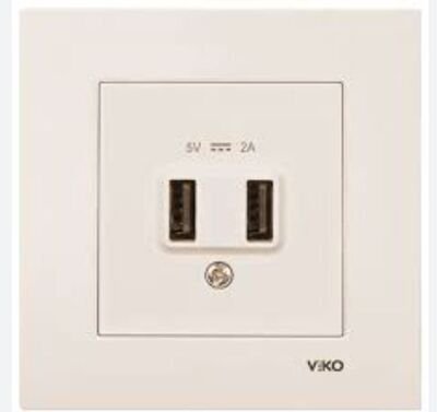 Viko Karre/Meridian Krem Usb Priz Mekanizma (Çerçeve Hariç) 5v-2a 90967301