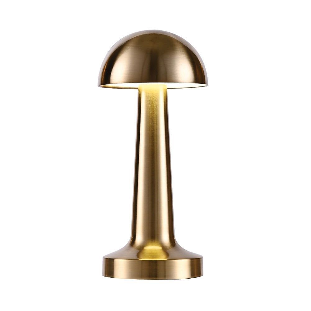 ACK AF11-00296 Şarj Altın Renk Edilebilir LED Dokunmatik Metal Masa Lambası Şarjlı