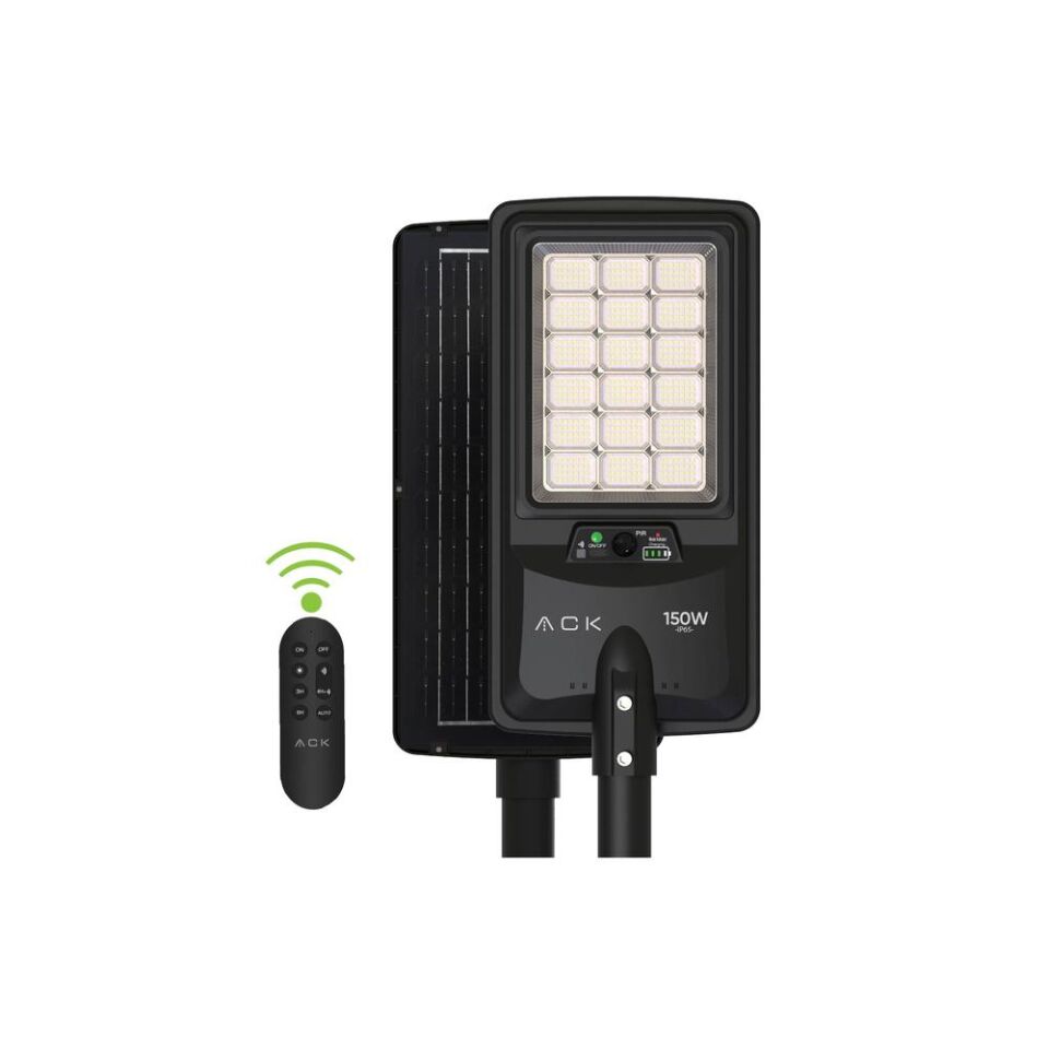 ACK AT42-09131 6500K 120W Solar LED Sokak Armatürü