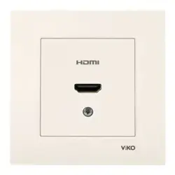 Viko Karre/Meridian Krem Hdmı Konnektör Mekanizma+Kapak (Çerçeve Hariç) 90967368