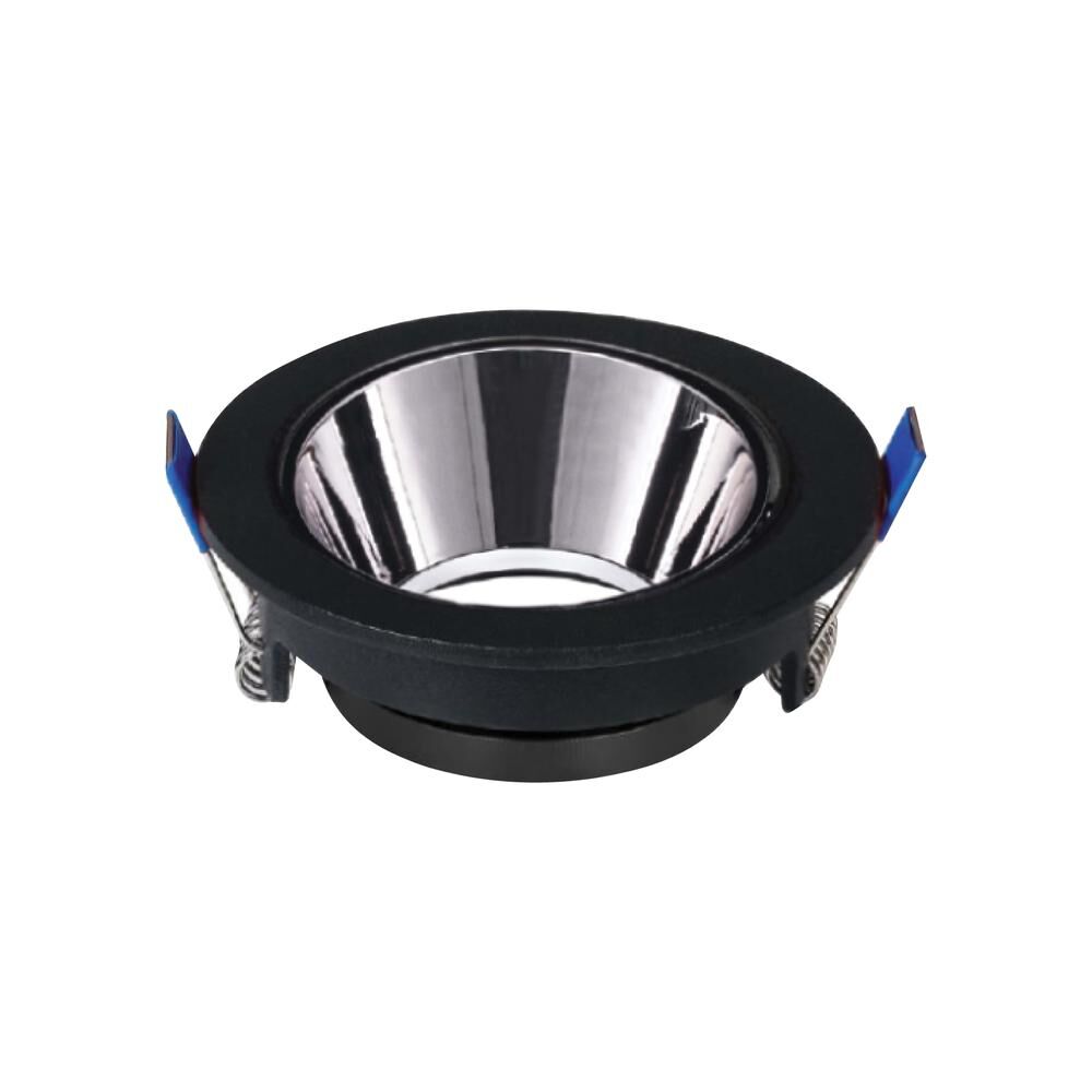 ACK AH03-08231 Gold Reflektörlü Siyah Yuvarlak Spot Kasası