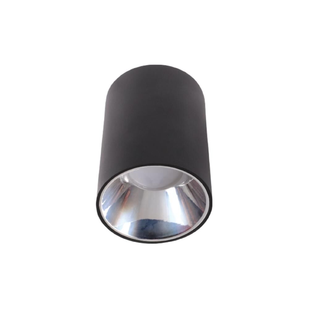 ACK AH03-08651 Platin Reflektörlü Siyah Yuvarlak Spot Kasası Sıva Üstü