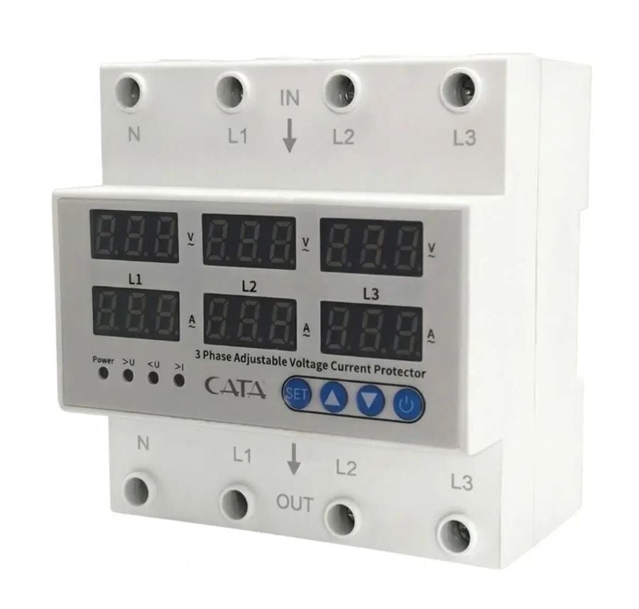 CATA CT-9199 Akıllı Voltaj ve Akım Koruyucu Trifaze