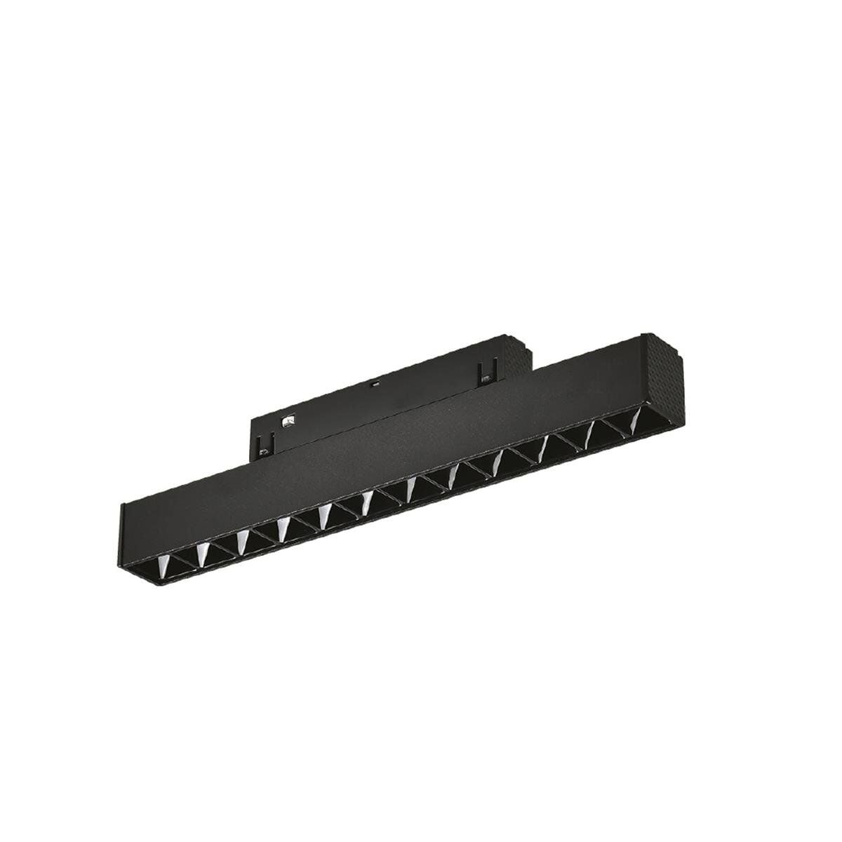 Forlife Siyah Kompakt Lensli Magnet Armatür 12W 4000k Ilık Beyaz FL-6612