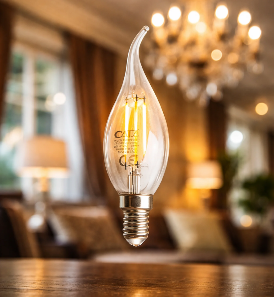 CATA CT-4062G 4 Watt LED Flament Ampul E14 Duylu 3200K Gün Işığı
