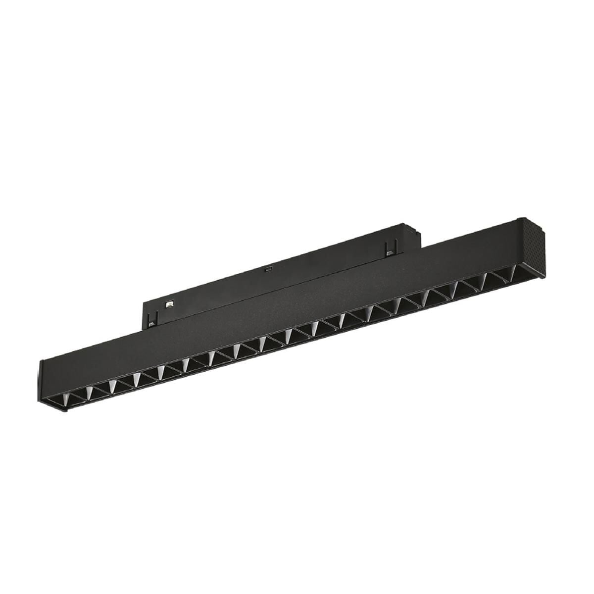 Forlife Siyah Kompakt Lensli Magnet Armatür 18W 4000k Ilık Beyaz FL-6613