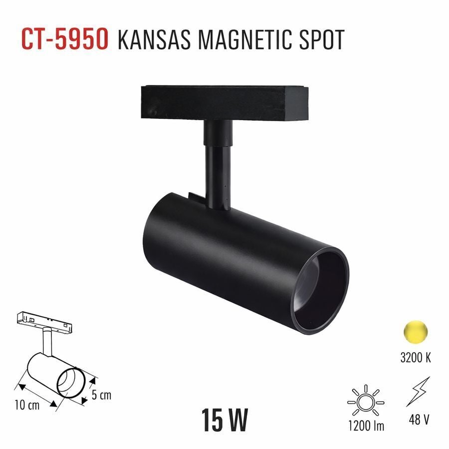 CATA CT-5950 15W Atlanta Magnetic Spot Gün Işığı