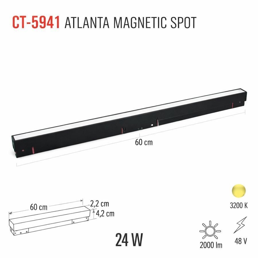 CATA CT-5941 24W Atlanta Magnetic Spot Gün Işığı