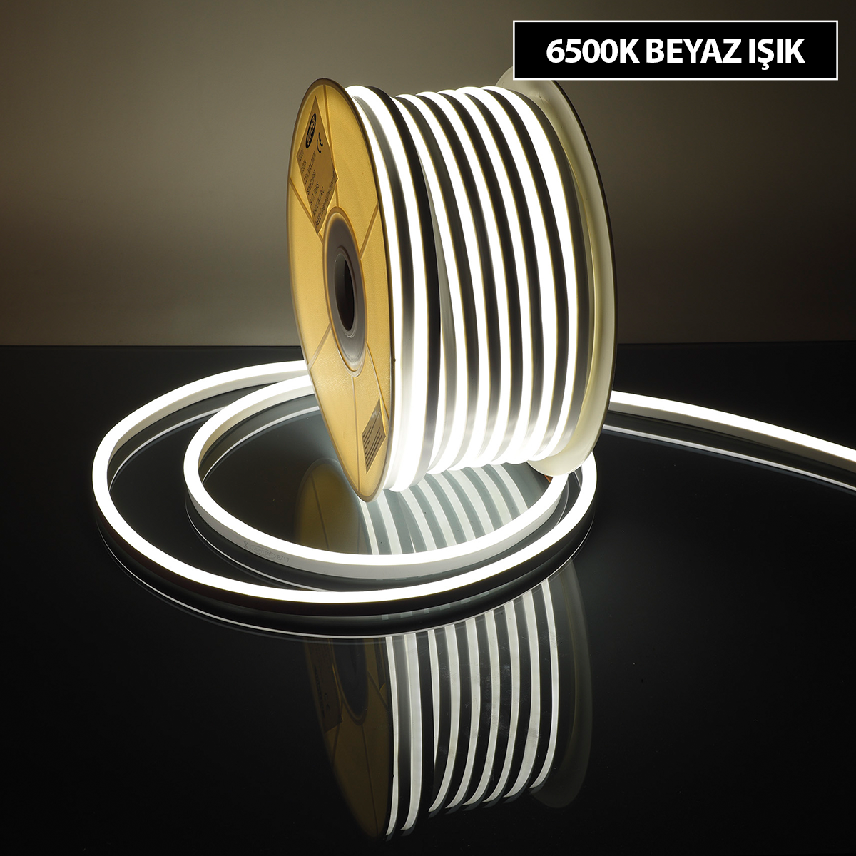 Jupiter LE220 B  6500K Beyaz Işık 220 V İç/Dış Mekan Neon Şerit LED 50 Metre