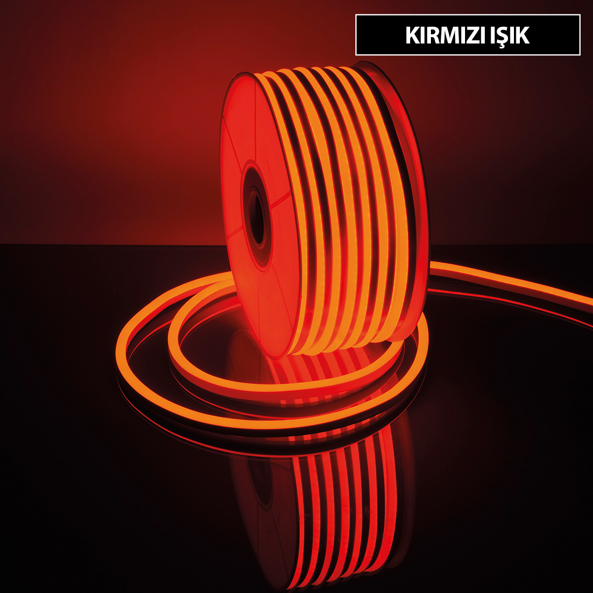 Jupiter LE220 K  Kırmızı Işık 220 V İç/Dış Mekan Neon Şerit LED 50 Metre