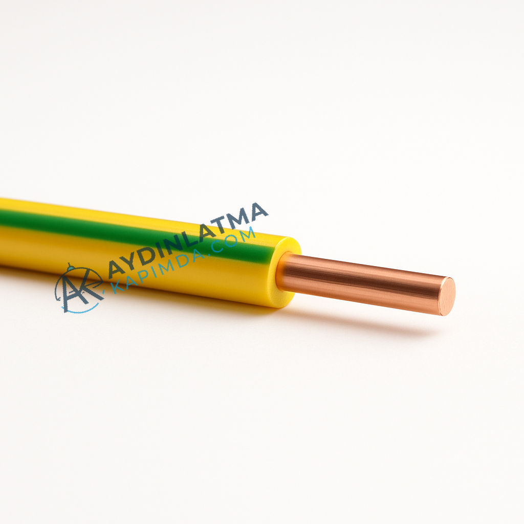 Öznur Kablo - 1,5 mm NYA - Sarı-Yeşil 100 Metre