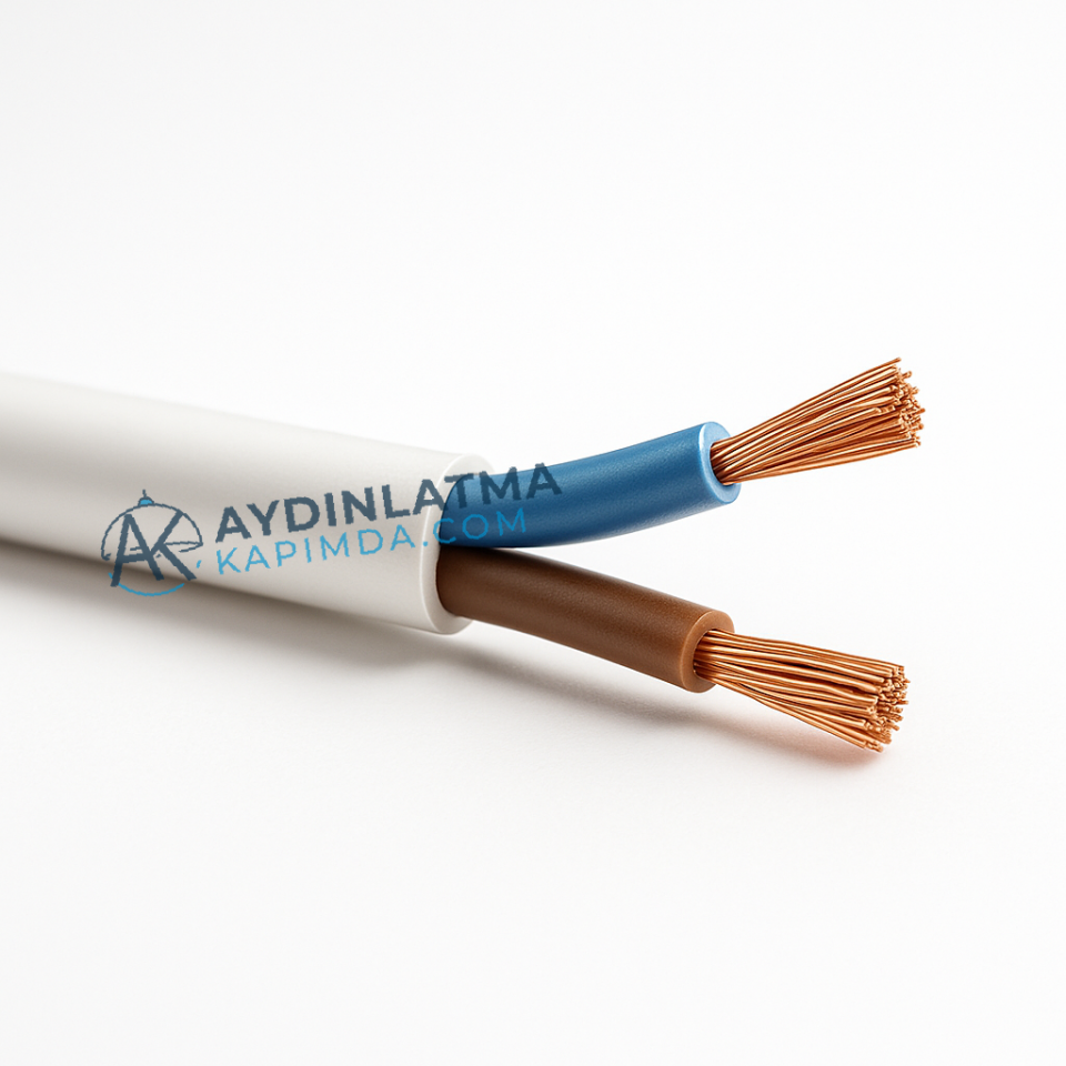 Öznur Kablo - 2x1 mm Siyah TTR - NYMHY 100 Metre