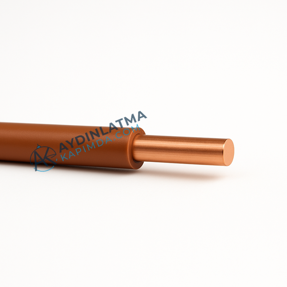 Öznur Kablo - 4 mm NYA - Kahverengi 100 Metre
