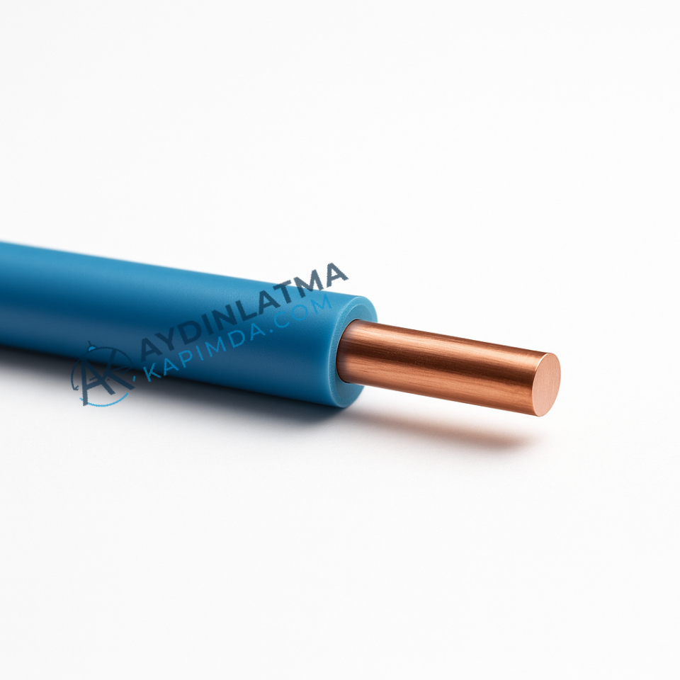 Öznur Kablo - 4 mm NYA Mavi 100 Metre