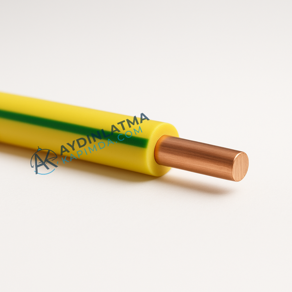 Öznur Kablo - 4 mm NYA Sarı-Yeşil 100 Metre