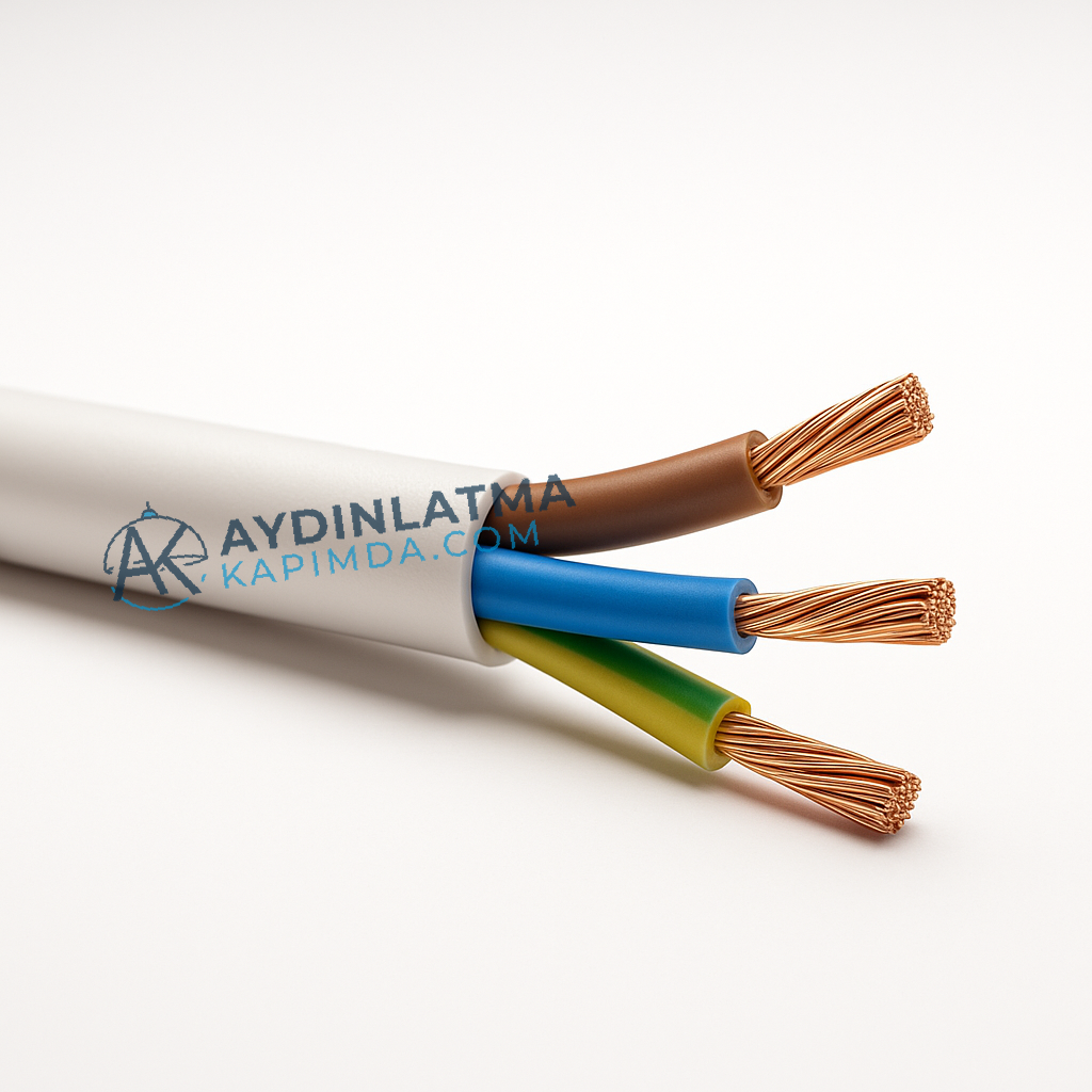 Öznur Kablo - 3x1 mm TTR Beyaz - NYMHY 100 Metre