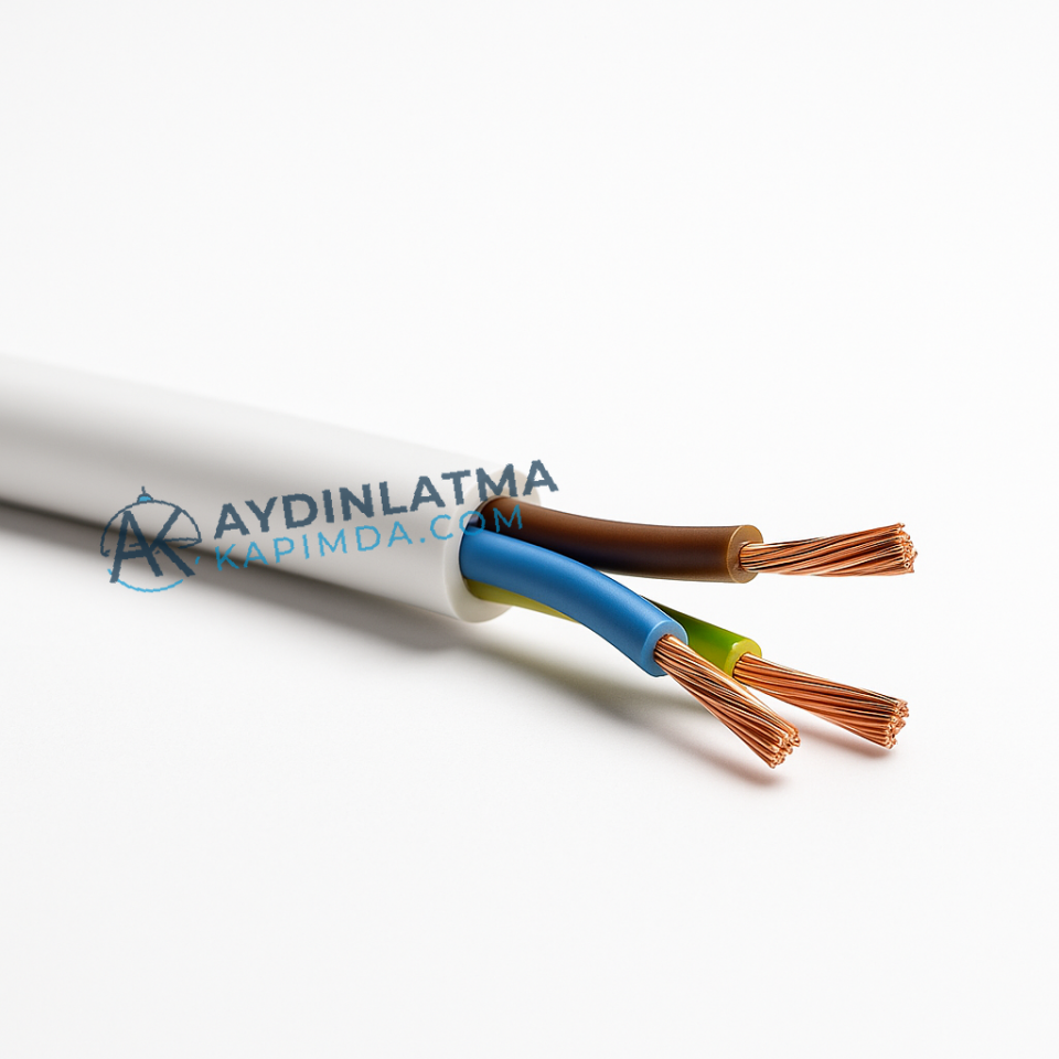 Öznur Kablo - 3x1,5 mm TTR Siyah -NYMHY 100 Metre