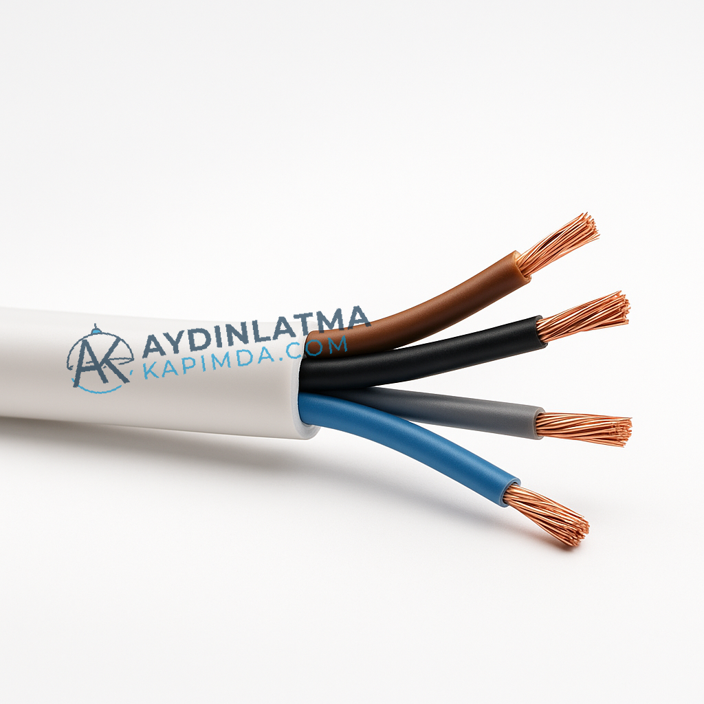 Öznur Kablo - 4x1,5 mm Siyah TTR - NYMHY 100 Metre