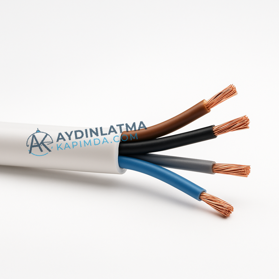 Öznur Kablo - 4x1,5 mm Siyah TTR - NYMHY 100 Metre