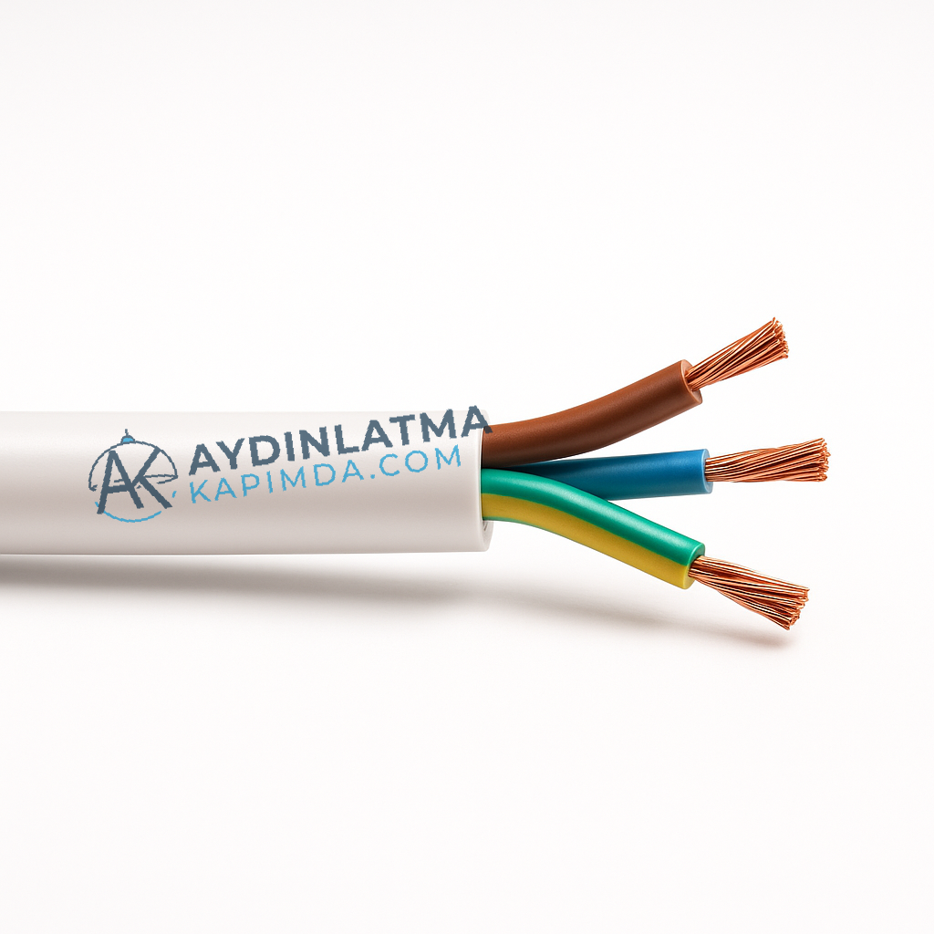 Öznur Kablo - 3x2,5 mm TTR Beyaz - NYMHY 100 Metre