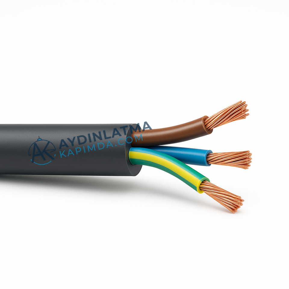 Öznur Kablo - 3X1.5 N2XH Halogen Free Kablo 100 Metre