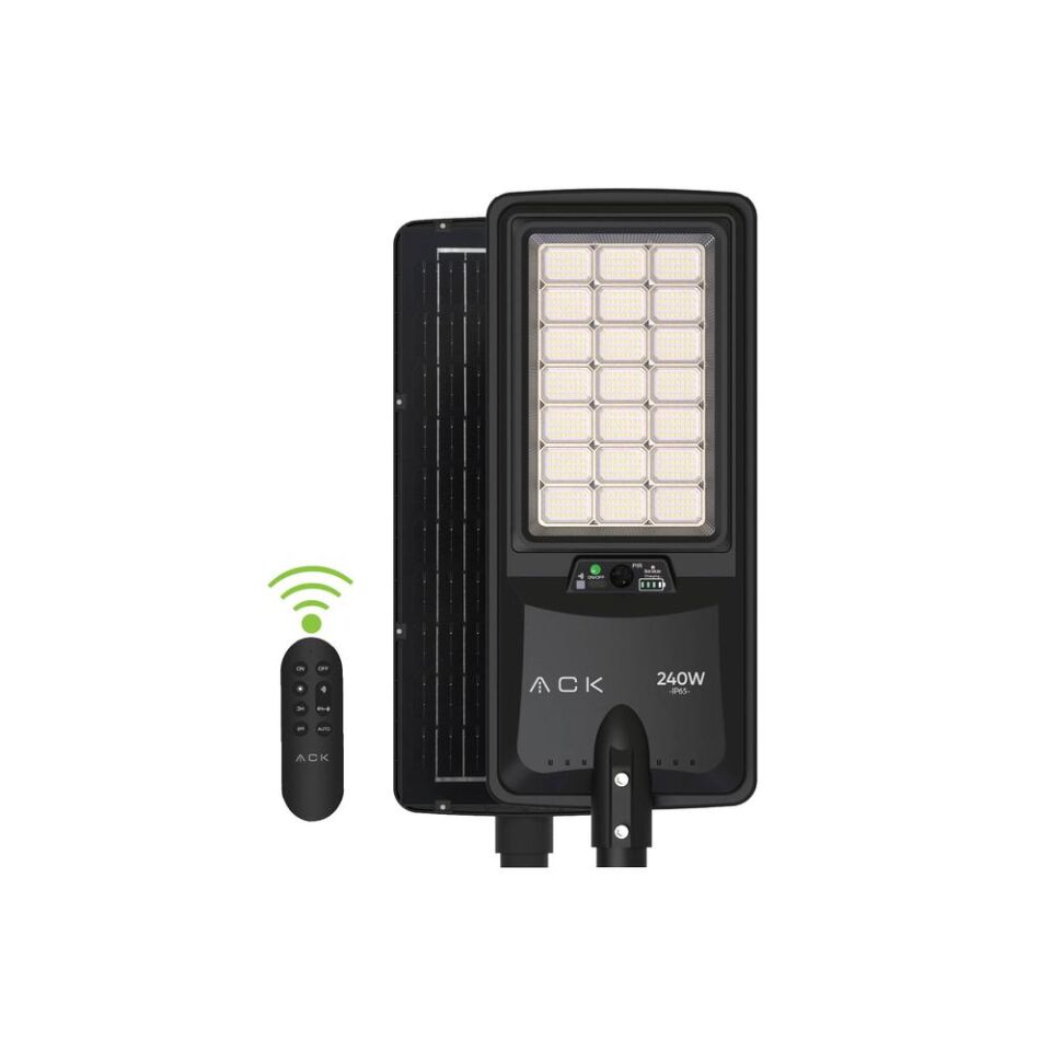 ACK AT42-16031 6500K 300W Solar LED Sokak Armatürü
