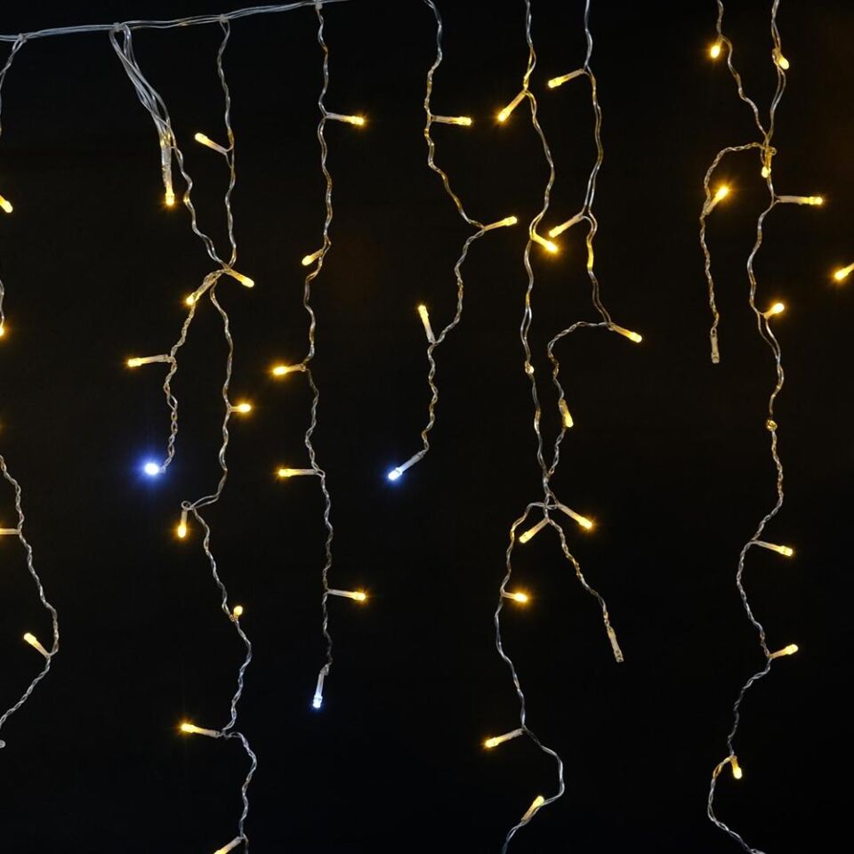 ACK AS90-00300F Lüks Seri 65W 40 adet Flashlı LED Perde 3000K 2x2 Metre Perde 400 LED Dış Mekan