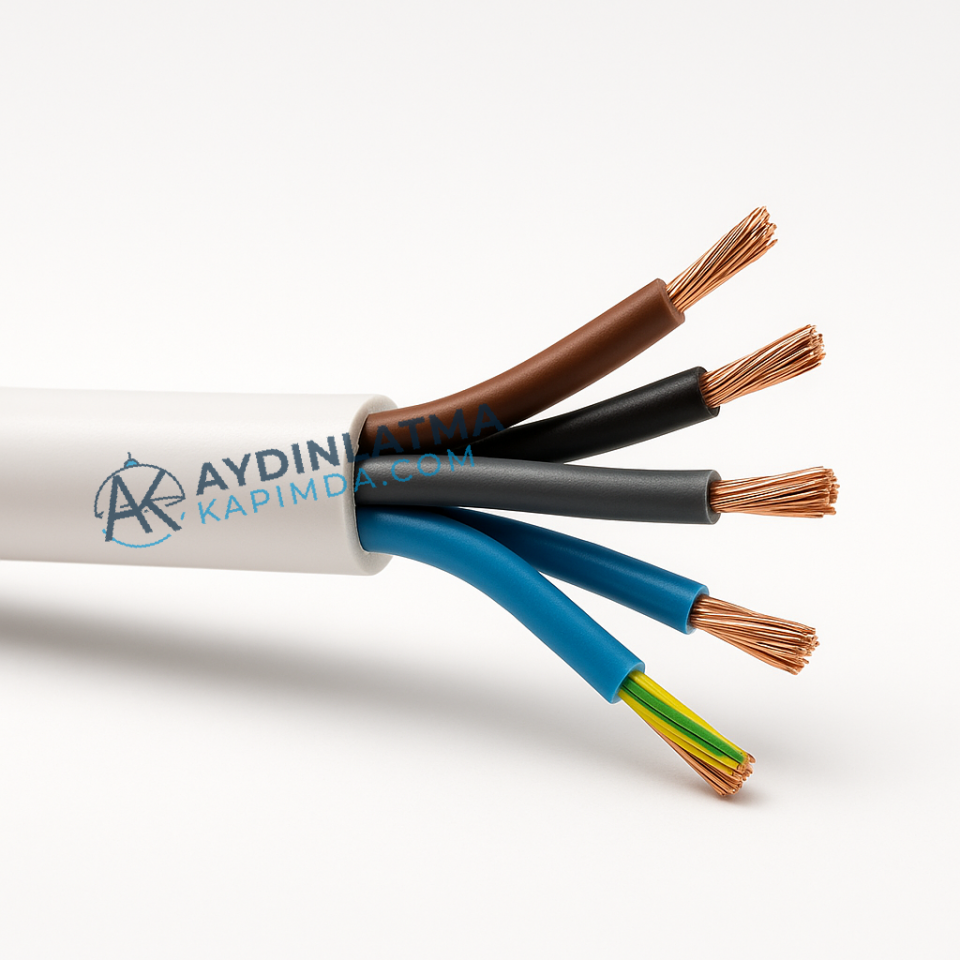 Öznur Kablo - 5X1.5 H052XZ1-F TTR Halogen Free Kablo 100 Metre