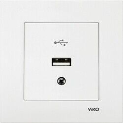 Viko Lin/Rol Beyaz Usb Konnektör (Çerçeve Hariç) 90440026