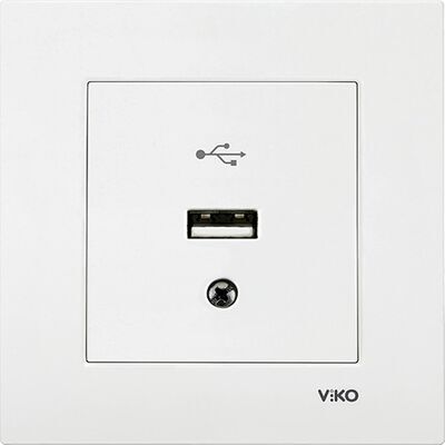 Viko Lin/Rol Beyaz Usb Konnektör (Çerçeve Hariç) 90440026