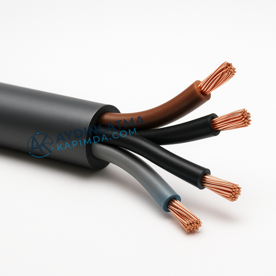 Öznur Kablo - 4X1.5 N2XH Halogen Free Kablo 100 Metre