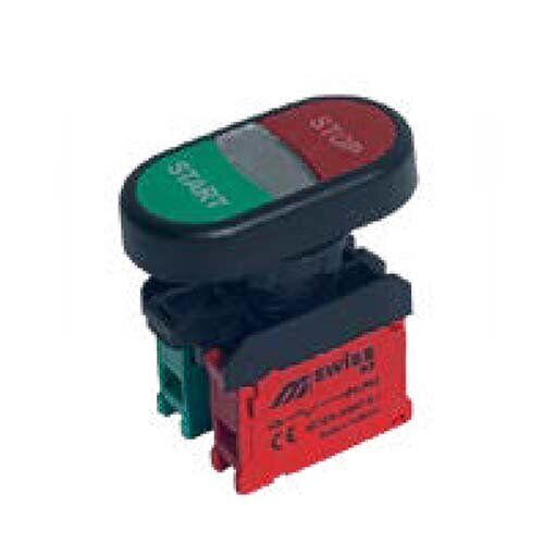 Mutlusan SW-BL7525 22 MM Plastik Yazılı İkiz Buton (1NO-1NC) 010 104 000079