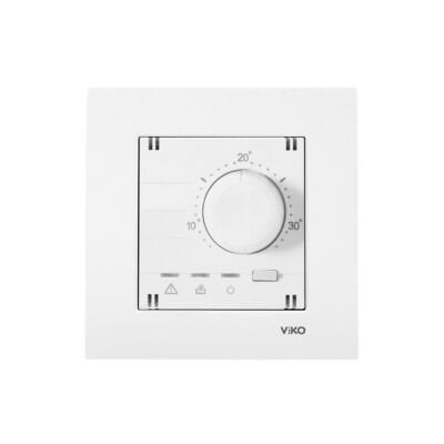 Karre Meridian Beyaz Analog Termostat Isıtma ve Soğutma (Çerçeve Hariç) 90961071