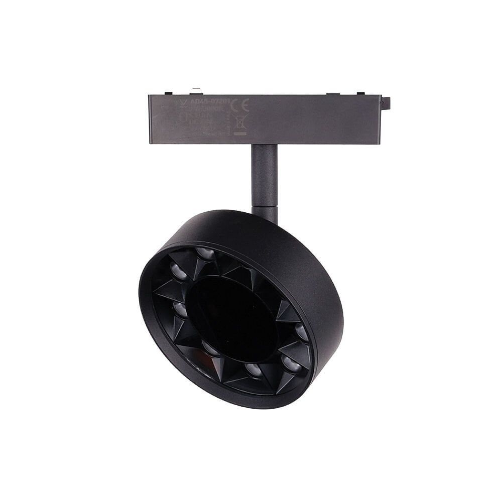 ACK AD45-07201 48V 9W Slim Magnet Ray Armatürü LENSLİ Yuvarlak 9,5CM 3000K IP20