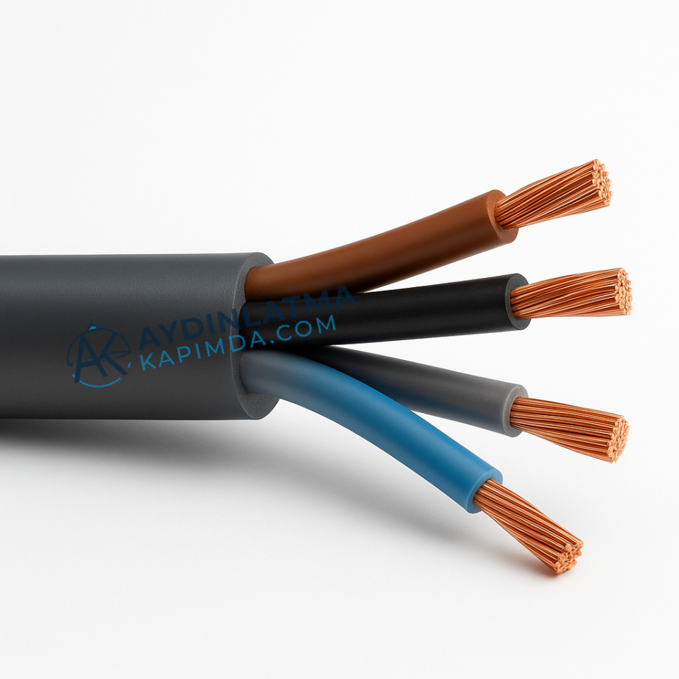Öznur Kablo - 4x2.5 N2XH Halogen Free Kablo 100 Metre